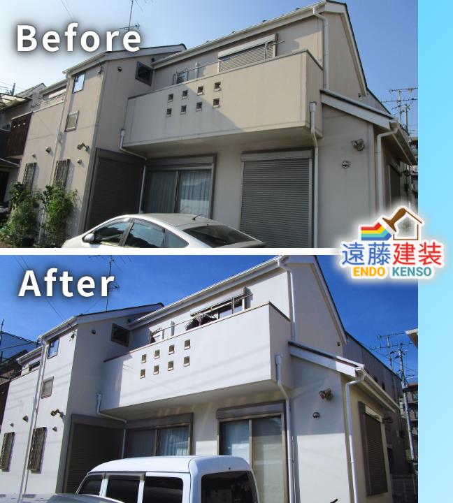 市川市の外壁塗装事例の画像1